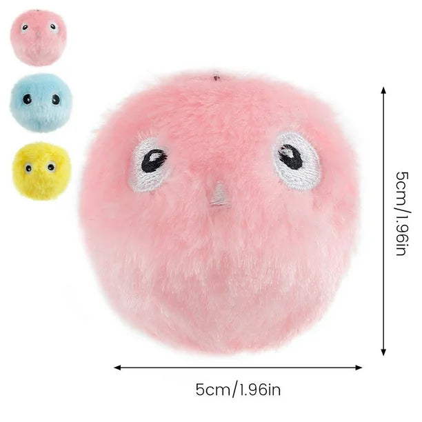 Plüsch-spielbälle Mit Tiergeräuschen Für Verspielte Katzen (3er Set)