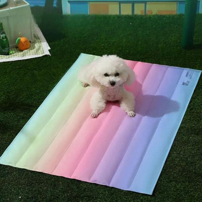 Regenbogen Chill-Matte für Haustiere