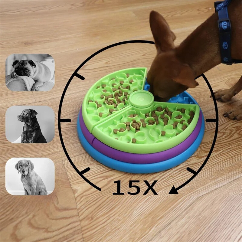 Puzzle-Feeding Napf mit Mehrfachfächern