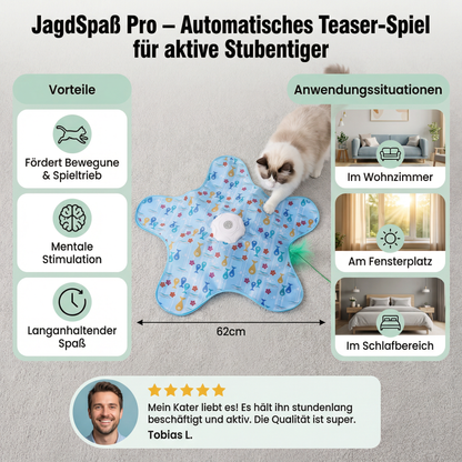 JagdSpaß Pro – Automatisches Teaser-Spiel für aktive Stubentiger